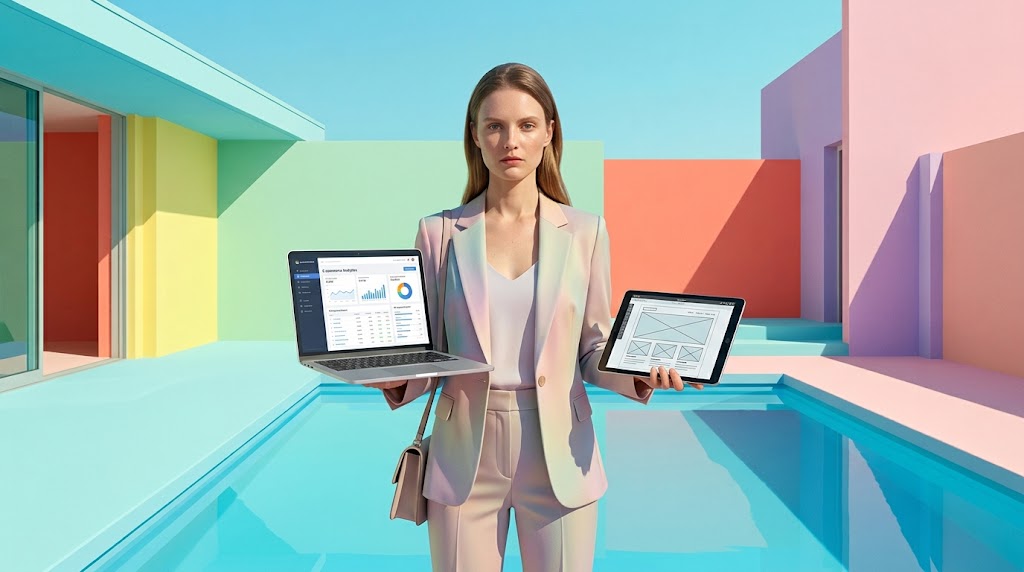 On-page SEO-optimalisatie uitgewerkt op laptop en tablet
