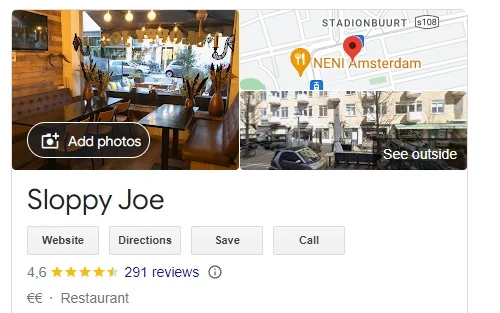 sloppy joe amsterdam