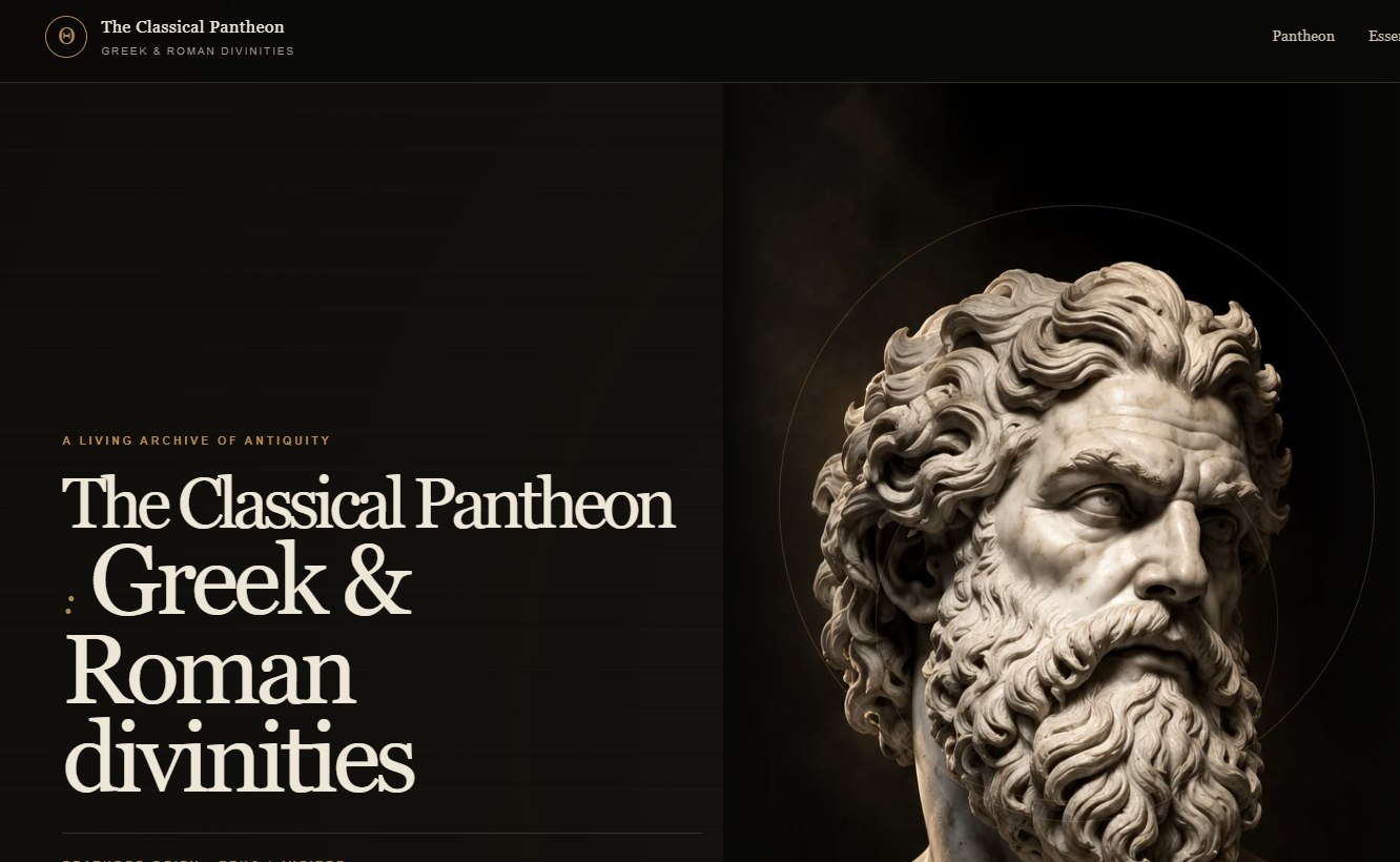 The Classical Pantheon — Greek & Roman divinities